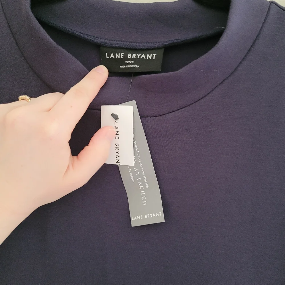 Lane Bryant T Shirt Dress Sz 22/24 - Picture 3 of 8